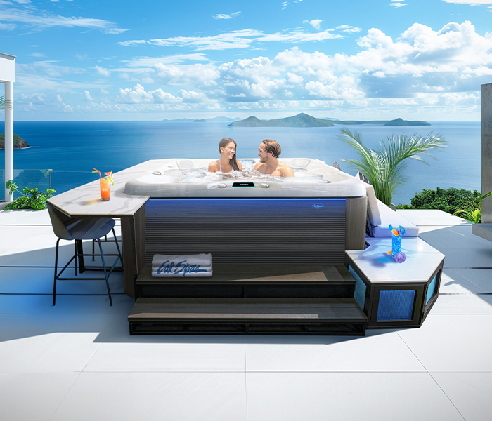 Calspas hot tub being used in a family setting - Killeen